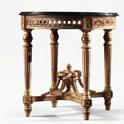 Mesa de centro mesa de sala de estar mesa de madera royal auxiliar mobiliario barroco mesa auxiliar