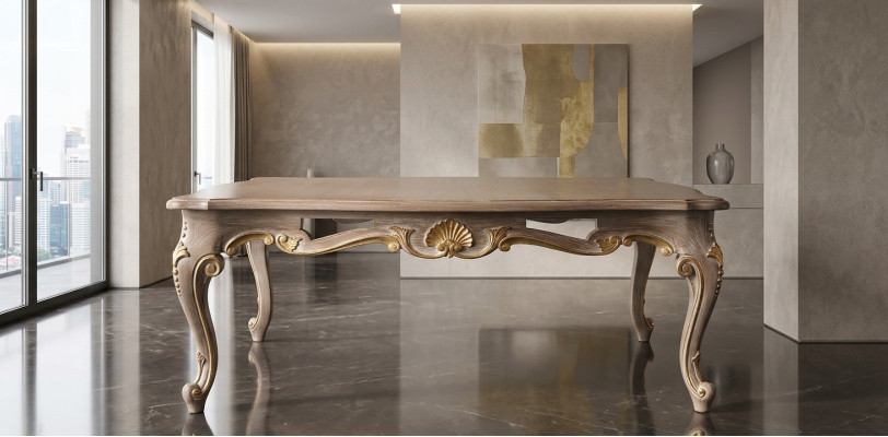 Mesa de centro de lujo de madera Muebles Mesas modernas Mesa auxiliar Nueva decoración