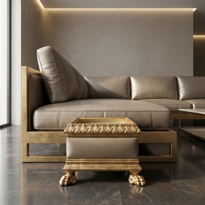 Mesa de centro marrón de madera con mesa de centro de roble mesa de centro pequeña clásica.