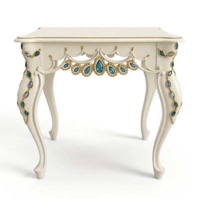 Consola barroca mesa auxiliar de cristal mesa de muebles italianos mesas de sala de estar nuevas.