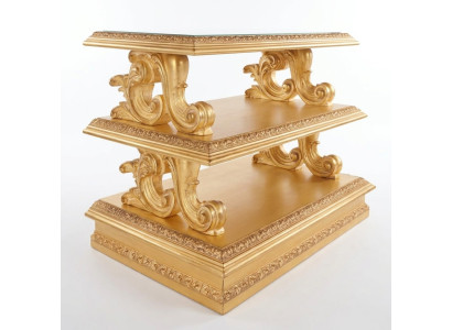 Mesa auxiliar de madera maciza estilo barroco rococó mesa auxiliar muebles clásicos