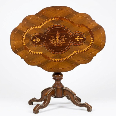 Mesa redonda plegable de madera maciza, mesas de comedor italianas nuevas.