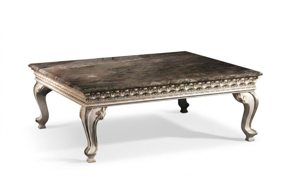 Mesa de centro de madera maciza estilo barroco rococó mesas de centro mesa Muebles italianos.