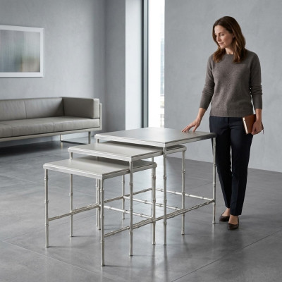 Mesa de centro de lujo de madera Muebles Modernos Mesas Decoración moderna Mesa Auxiliar Nueva
