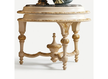 Mesa auxiliar vintage de madera maciza en estilo clásico de madera para sala de estar.