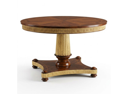 Mesa redonda de comedor en madera maciza muebles de comedor Mesas de comedor clásicas de madera.