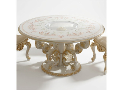 Mesa de comedor Diseño Muebles Decoración Mesas Madera maciza Mesa Nuevo Lujo Italiano