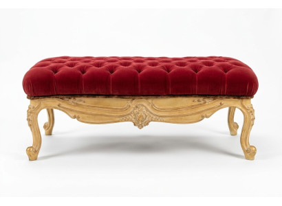 Taburete de club, muebles de salón, silla, reposapiés, tapizados, Chesterfield, clásico, nuevo.