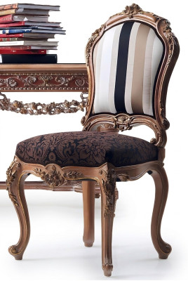 Silla de comedor Sillas de lujo Muebles de sala Muebles italianos Barroco Rococó