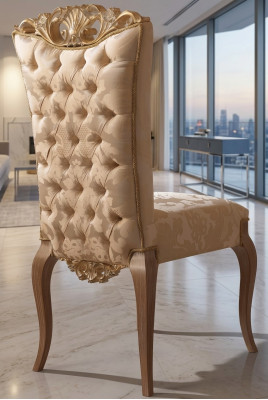 Silla de diseñador Chesterfield sillas de comedor Mobiliario italiano decoración