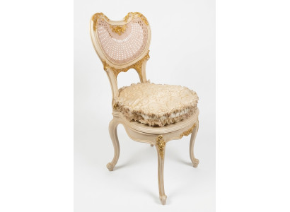 Silla de comedor de una plaza de madera de lujo de clase barroca rococó diseño de muebles nuevo