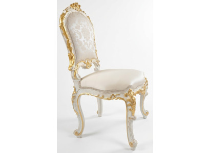 Diseño de silla de salón, sillas de comedor, tela de tapicería de tela, sillón barroco.