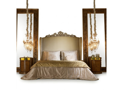 Cama grande Chesterfield cabecera camas estilo barroco rococó estilo real muebles