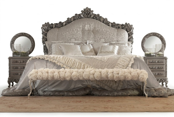 Cama Chesterfield doble camas de cuero estilo antiguo muebles de lujo italianos nuevos.