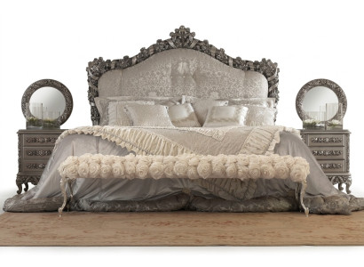 Cama Chesterfield doble camas de cuero estilo antiguo muebles de lujo italianos nuevos.