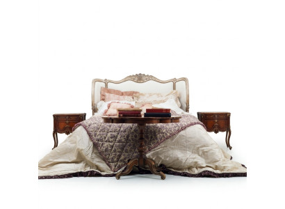 Cama clásica cama doble Chesterfield muebles de lujo Mobiliario italiano