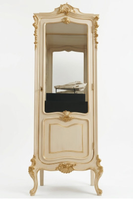 Muebles de madera maciza Vitrinas de vidrio Armario de madera maciza Aparador Vitrina Salón