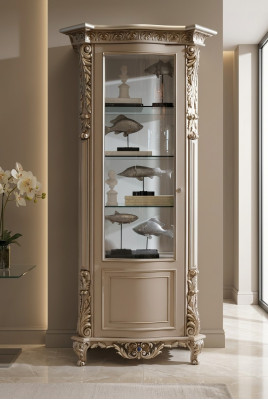 Muebles de madera maciza Vitrinas de vidrio Aparador de armario de madera maciza Salón vitrina de madera maciza