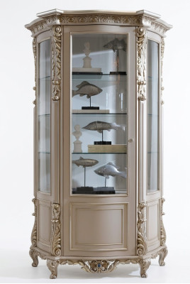 Muebles de madera maciza Vitrinas de vidrio Aparador de armario de madera maciza Salón vitrina de madera maciza