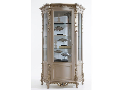 Muebles de madera maciza Vitrinas de vidrio Aparador de armario de madera maciza Salón vitrina de madera maciza