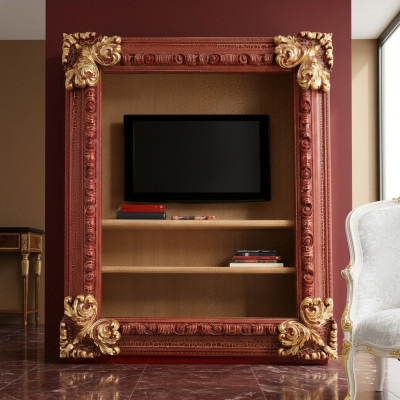 Estantería Librería Sala de estar Estantería de madera Armario de oficina Armarios Italia Nuevo
