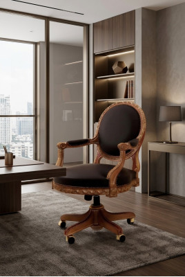 Sillas Sillón de director Mobiliario de oficina Silla Silla de oficina Silla giratoria Sillón Barroco Nuevo