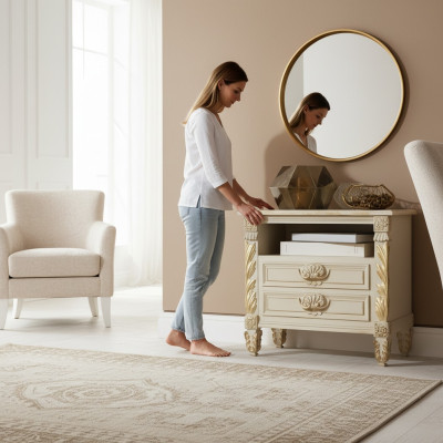 Mesitas de noche Grupos Camas Muebles de madera Dormitorio Mobiliario italiano Nuevo