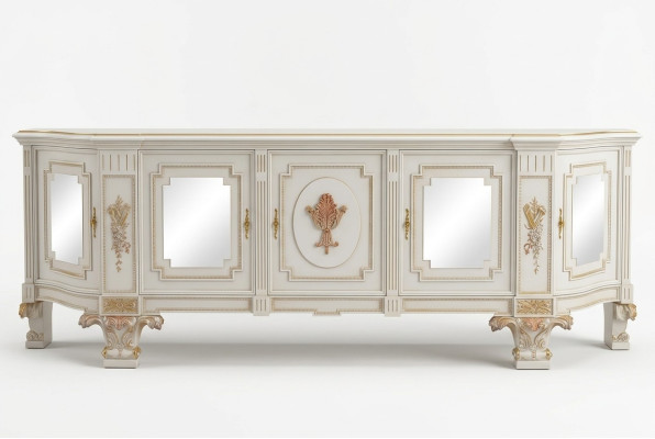 Cómoda de madera Armario Muebles de salón Mueble de TV Diseño Aparador Italia.