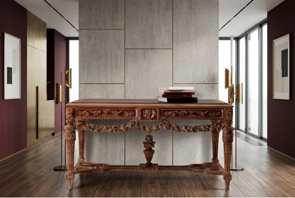Escritorio Muebles Mesa Oficina Madera maciza Mobiliario Madera Mesas Escritorios Nuevo