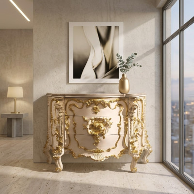 Cómoda salón cajonera madera aparador armario armarios macizos
