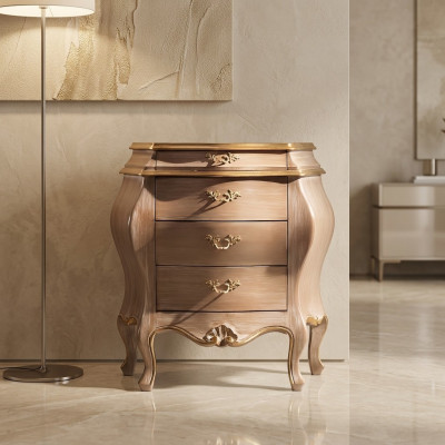 Diseño de mesa de noche Mesa Muebles Mesitas de noche Madera Dormitorio Mesa auxiliar Nueva