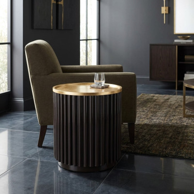 Mesa de centro Mesa auxiliar Mesa Sofá Mesas Acero inoxidable Redondo Muebles italianos Nuevo