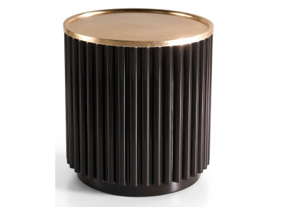 Mesa de centro Mesa auxiliar Mesa Sofá Mesas Acero inoxidable Redondo Muebles italianos Nuevo