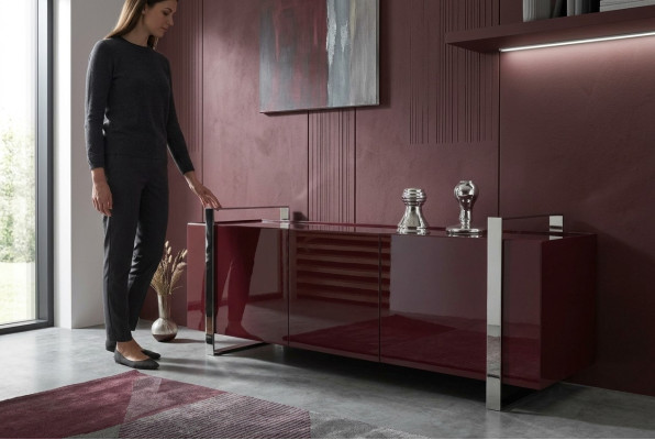 Lujo cómoda diseño mobiliario aparador mueble boiserie Italia alto brillo nuevo