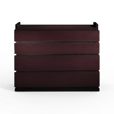Cómoda de color caoba muebles de madera adecuados para habitaciones.