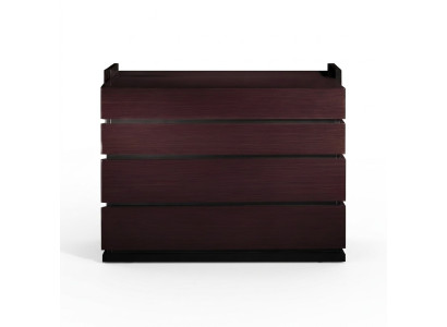 Cómoda de color caoba muebles de madera adecuados para habitaciones.