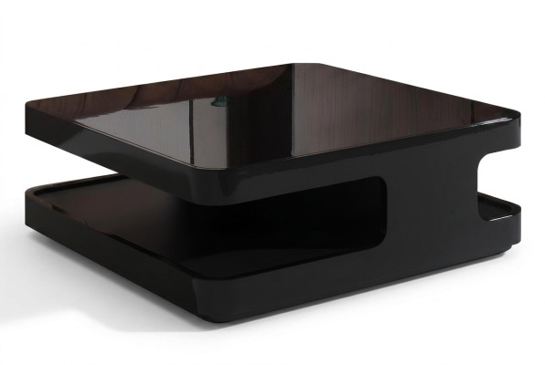 Mesa de café Diseño Mesa de centro Madera Cristal Mesa Sala de estar Mesas de centro Italia Nuevo