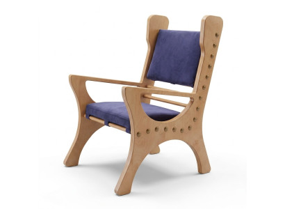 Silla de comedor de una sola plaza, sillón de madera de lujo de estilo barroco rococó, nuevo.