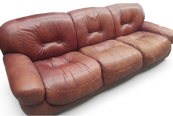 Chesterfield clásico sofá de tres plazas salón sofá tapizado 3 plazas sofá.