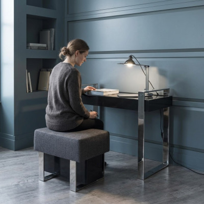 Mesa Secretaria Consolas Mesa Escritorio Tocador Taburete Italiano 2 piezas.