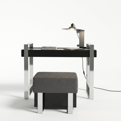 Mesa Secretaria Consolas Mesa Escritorio Tocador Taburete Italiano 2 piezas.