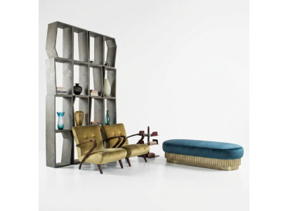 Sillón Sala de estar Sofá Sofa de una plaza Tapizado Muebles italianos Terciopelo Diseño