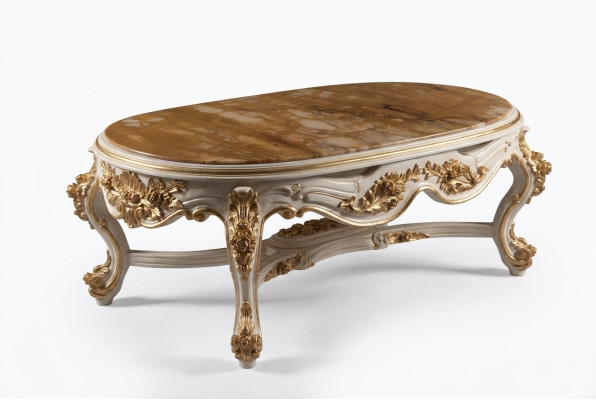 Mesa de café mesas de café mesa de salón muebles italianos barrocos rococó nuevos