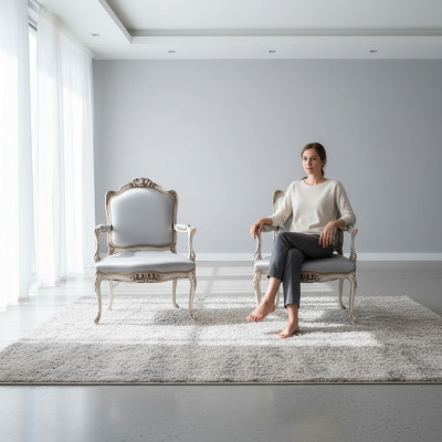 Diseño de silla de madera maciza con apoyabrazos, silla de lujo para comedor, sala de estar, oficina, muebles.