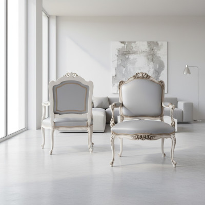 Diseño de silla de madera maciza con apoyabrazos, silla de lujo para comedor, sala de estar, oficina, muebles.