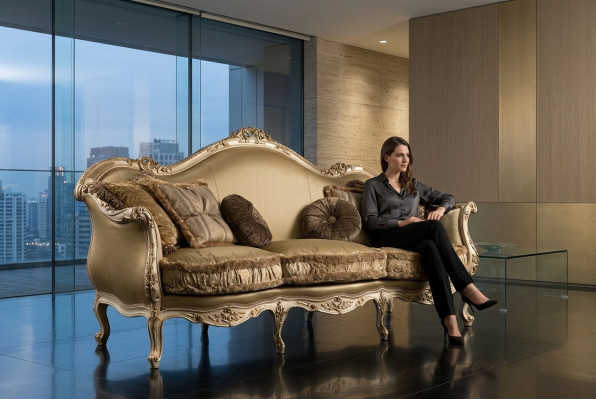 Sofá de 3 plazas para la sala de estar Sofá Muebles de madera Senator Sofá Muebles Silla