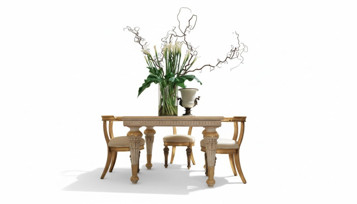 Mesa mesa de comedor Madera Mesas de comedor Comedor Mesas de diseño Madera Muebles de lujo Italia