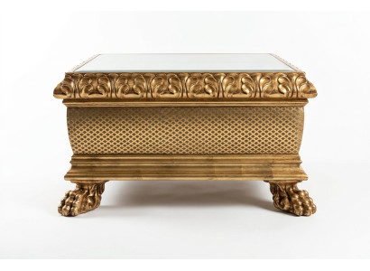 Mesa de centro de diseño Muebles Estilo Barroco Madera Mesa italiana Mesas Mesas de centro