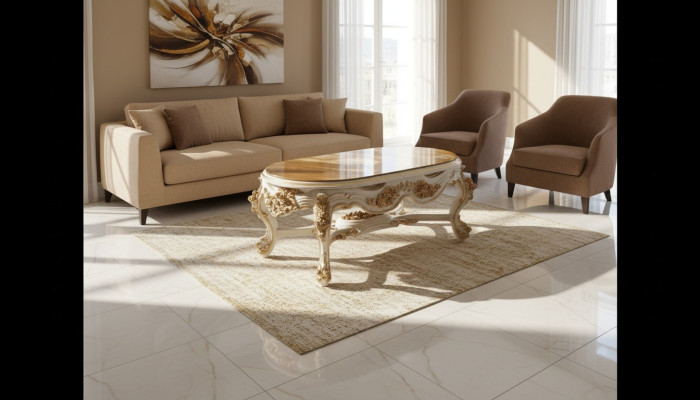 Mesa de centro Mesas de café Mesa de sala de estar Muebles italianos Barroco Rococó Nuevo