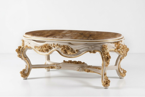 Mesa de centro Mesas de café Mesa de sala de estar Muebles italianos Barroco Rococó Nuevo